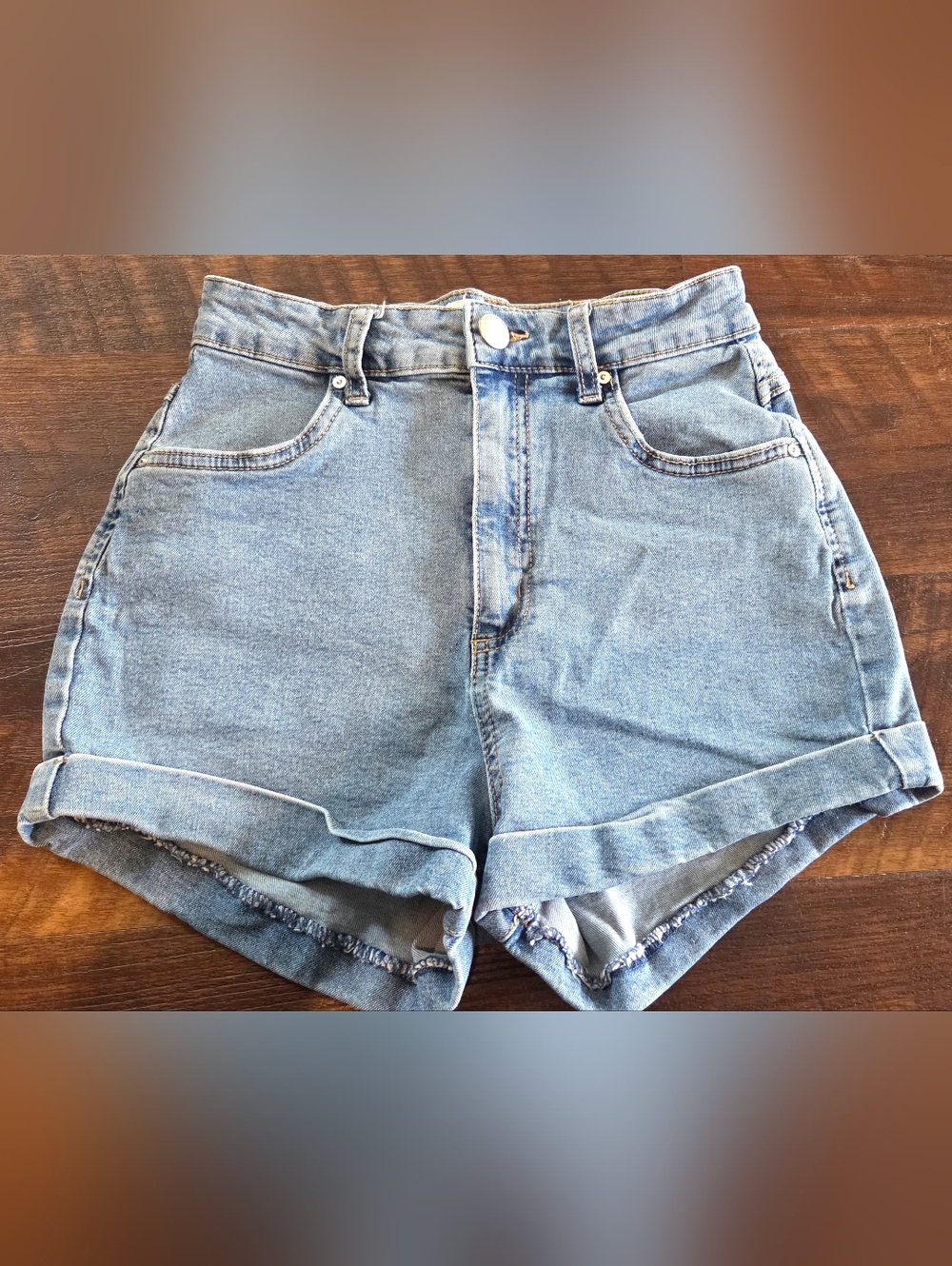 Cotton On High Rise Stretch Denim Shorts - Picture 2 of 6